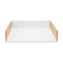 Bamboo and Plastic Desk Tray - White