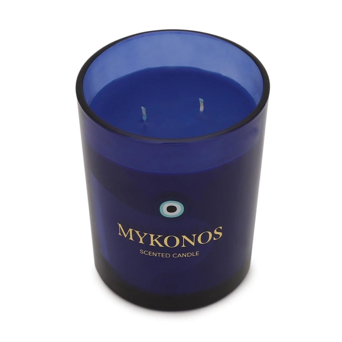 Mykonos Glass Candle