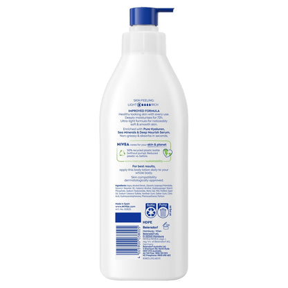 Nivea Express Hydration Body Lotion 400ml - Deep Moisture Serum and Sea Minerals