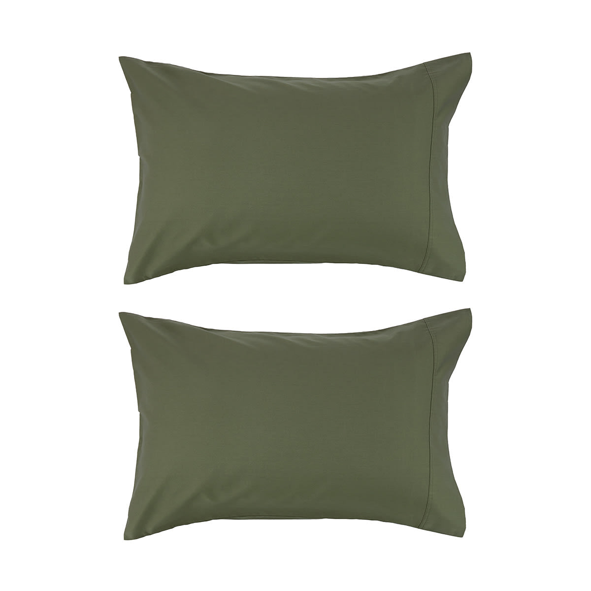 2 Pack 500 Thread Count Australian Grown Cotton Standard Pillowcases - Forest