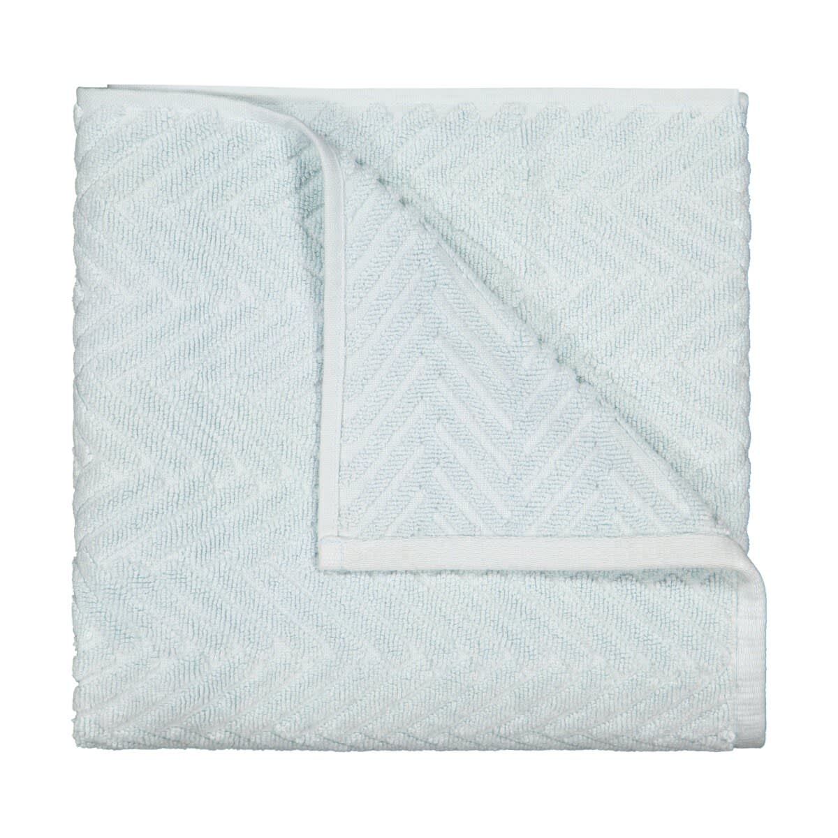Chevron Cotton Bath Towel - Blue