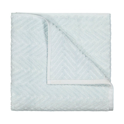 Chevron Cotton Bath Towel - Blue