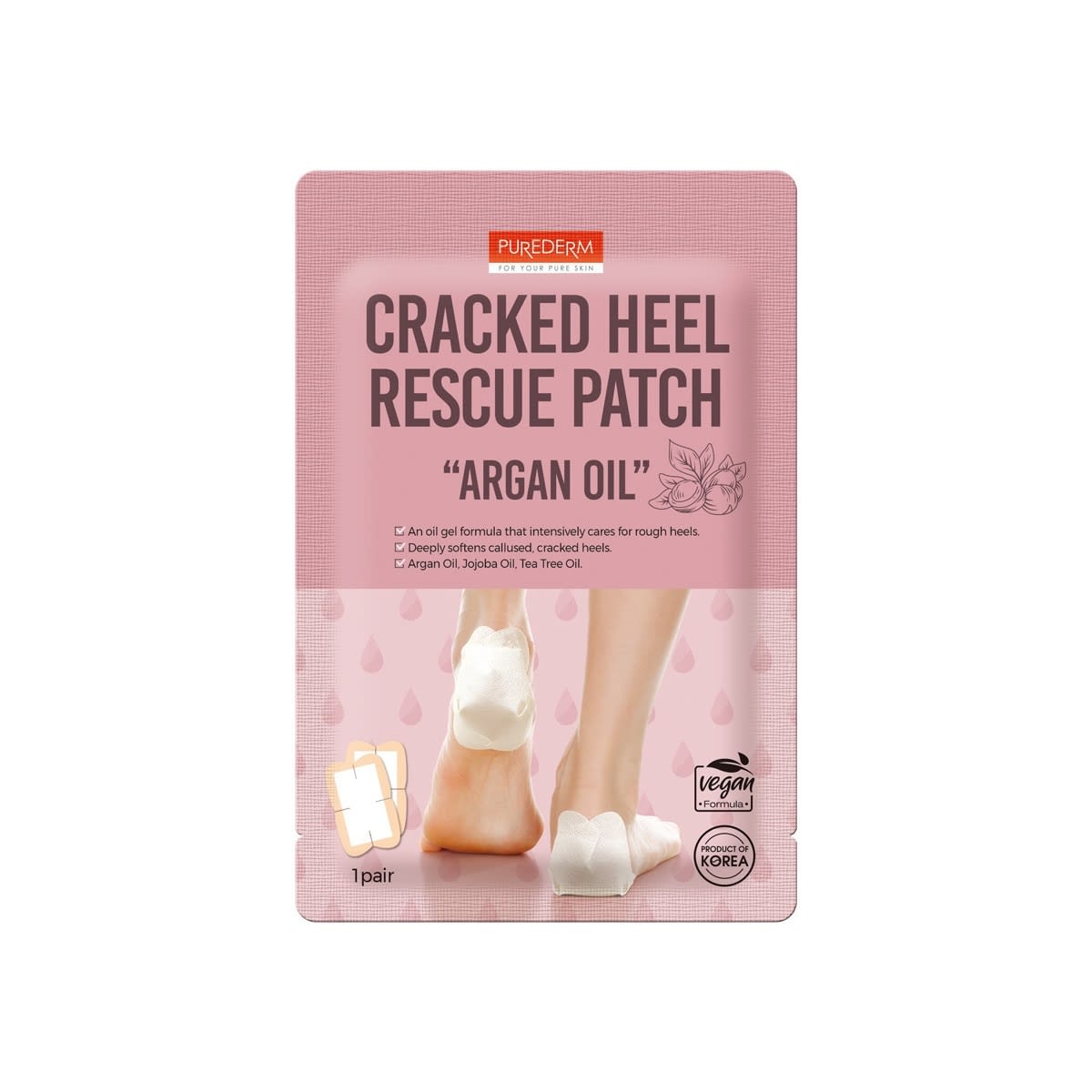 Purederm Cracked Heel Rescue Patch - Argan Oil