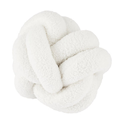 Knot Boucle Cushion - White