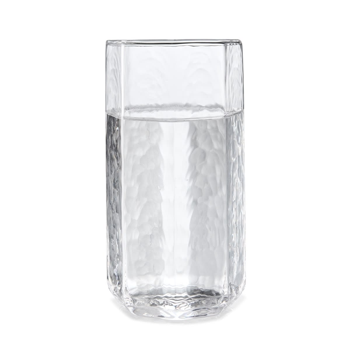 6 Clear Octagon Hiball Glasses