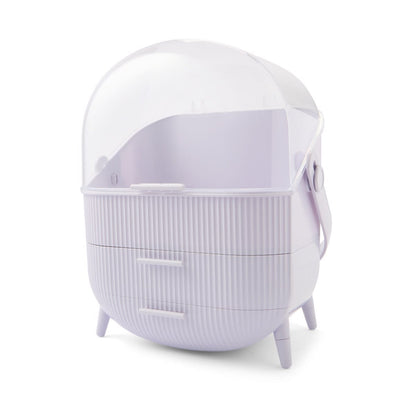 Cosmetic Organiser with Drawer - Lilac