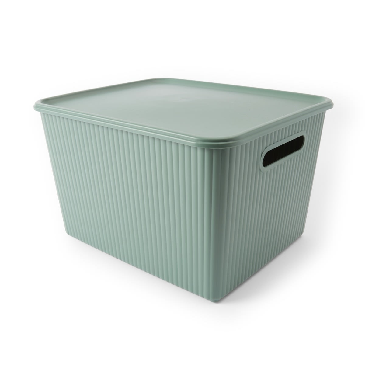 18L Ribbed Container - Green