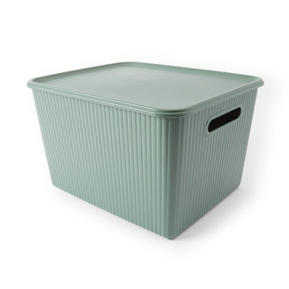 18L Ribbed Container - Green