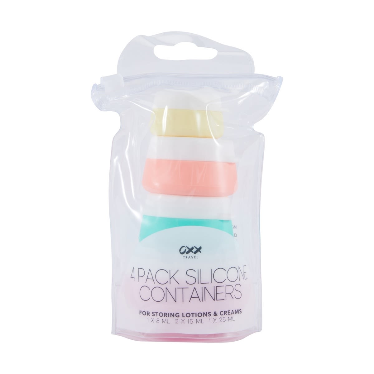 OXX Travel 4 Pack Silicone Containers