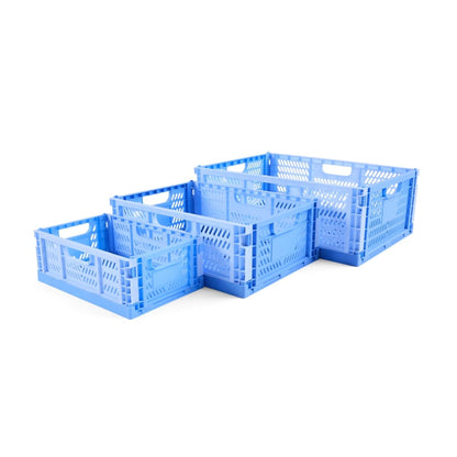 15L Collapsible Crate - Medium, Blue