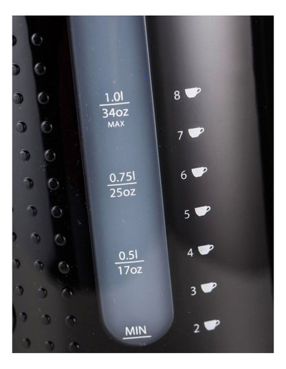 Bistro Electric Water Kettle 1L in Black 11452-01AUS