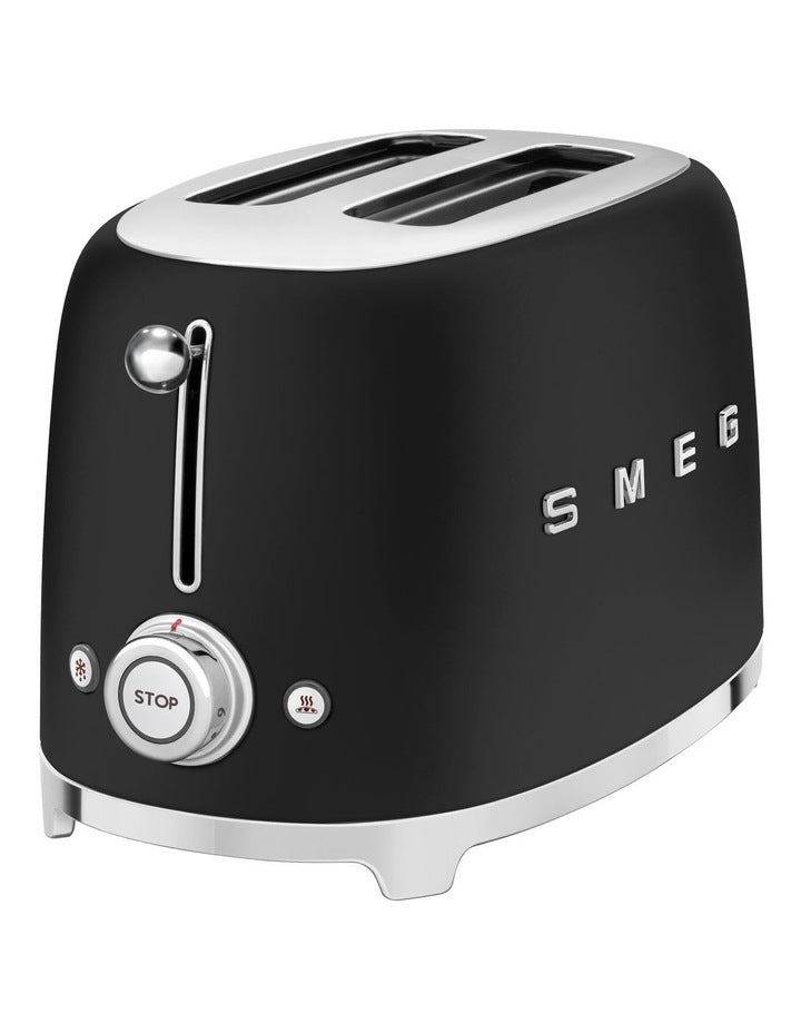 50's Style 2 Slice Toaster in Matte Black TSF01BLMAU