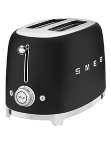 50's Style 2 Slice Toaster in Matte Black TSF01BLMAU