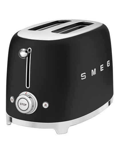 50's Style 2 Slice Toaster in Matte Black TSF01BLMAU