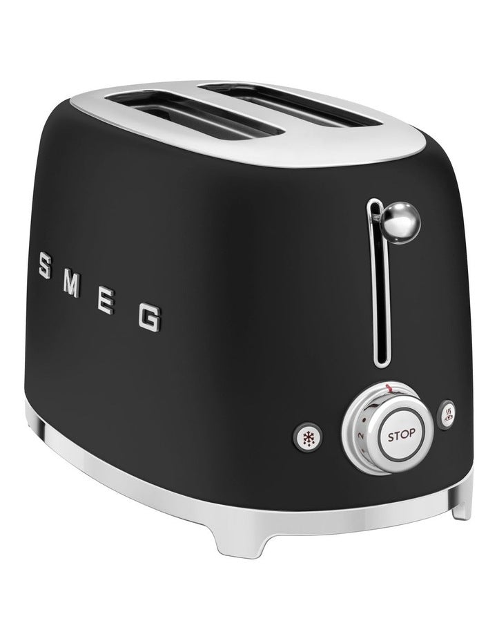 50's Style 2 Slice Toaster in Matte Black TSF01BLMAU