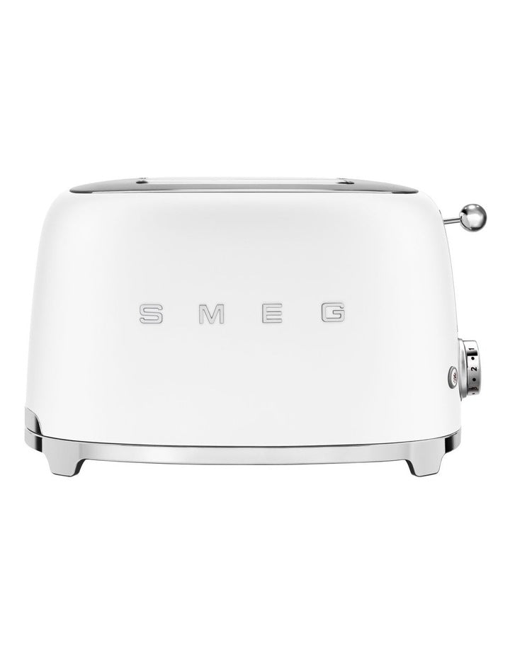 50's Style 2 Slice Toaster in Matte White TSF01WHMAU