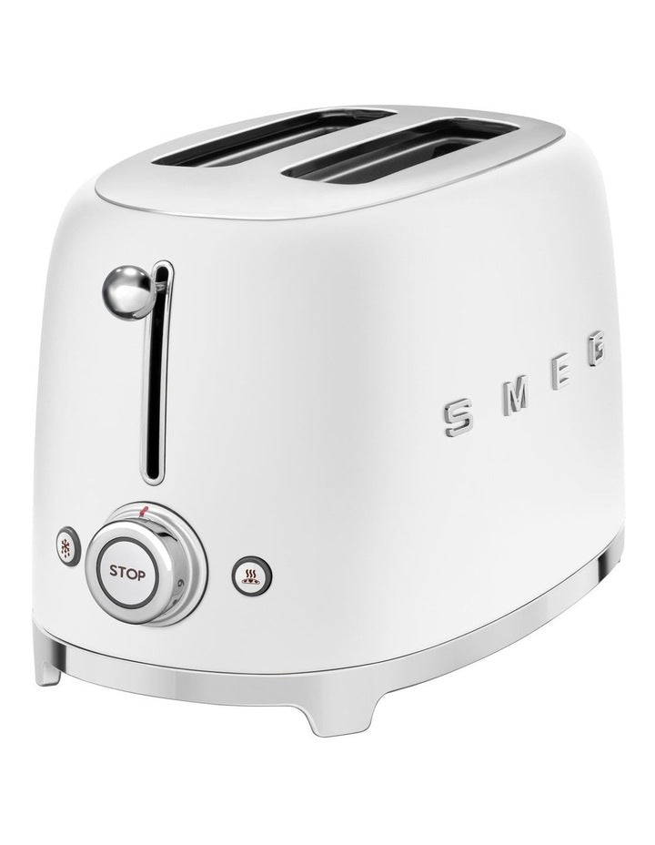 50's Style 2 Slice Toaster in Matte White TSF01WHMAU