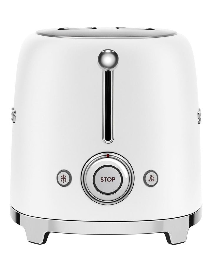 50's Style 2 Slice Toaster in Matte White TSF01WHMAU
