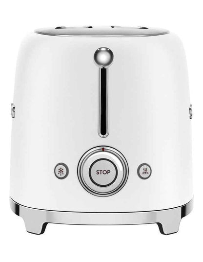 50's Style 2 Slice Toaster in Matte White TSF01WHMAU