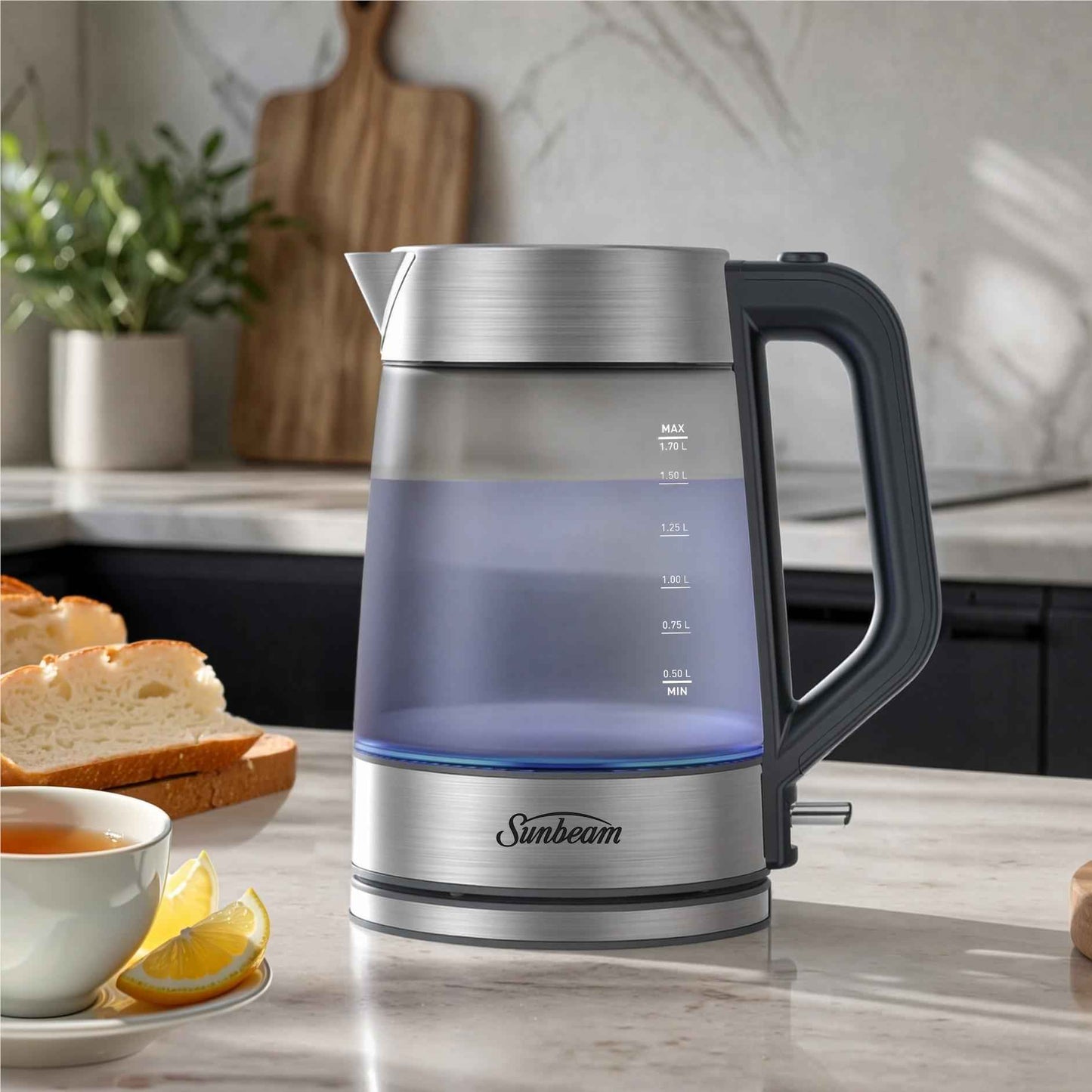 Sunbeam Morning Frost 1.7L Glass Kettle