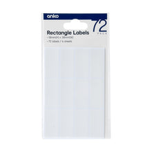 72 Pack Rectangle Labels