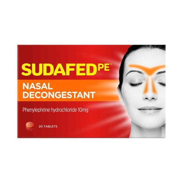 SUDAFED PE NASAL DECONGESTANT TABLETS