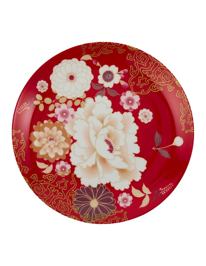 Kimono Cake Plate 20cm in Red