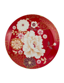 Kimono Cake Plate 20cm in Red