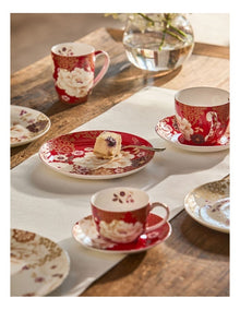 Kimono Cake Plate 20cm in Red