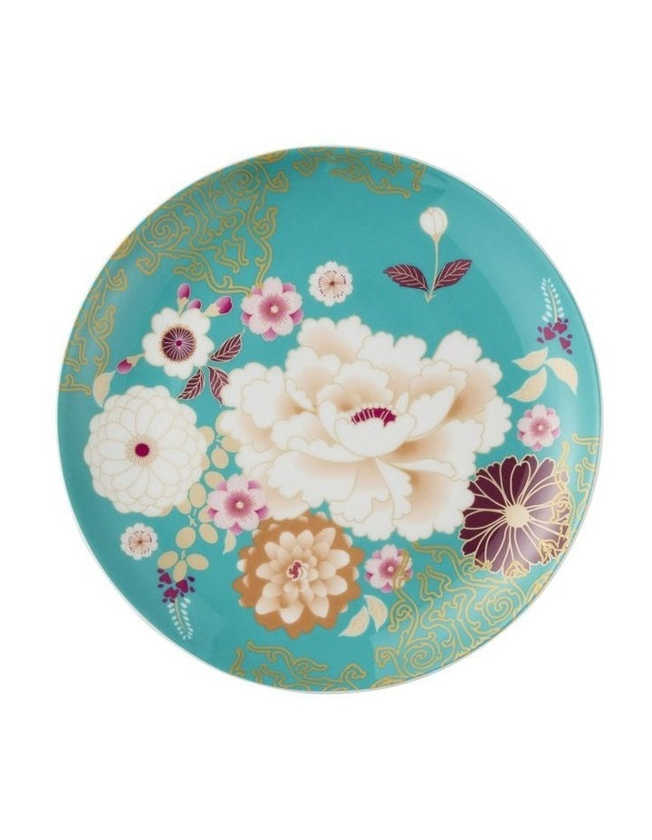 Kimono Cake Plate 20cm in Teal