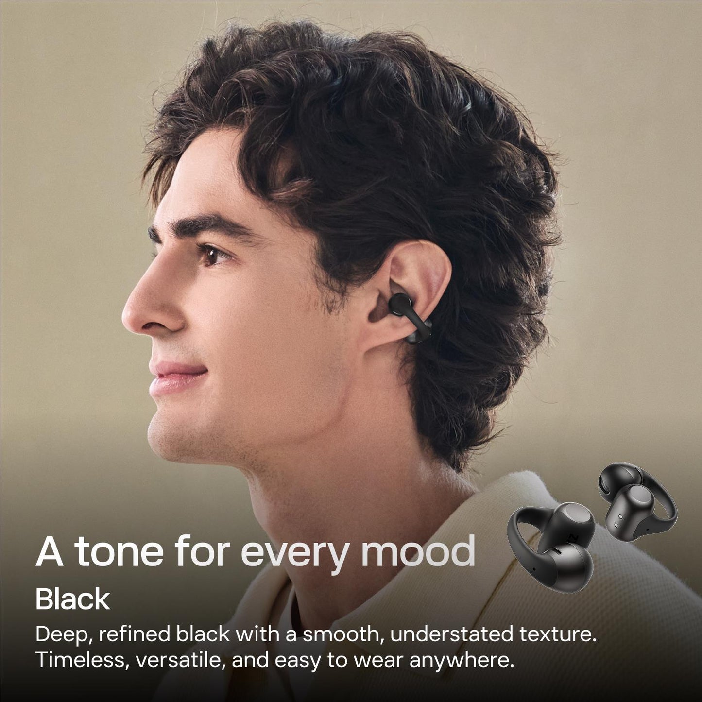 Shokz OpenDots 2 Open-Ear Earbuds (Black)