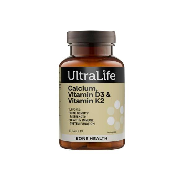 ULTRALIFE CAL VIT D3 & VIT K2 60PK