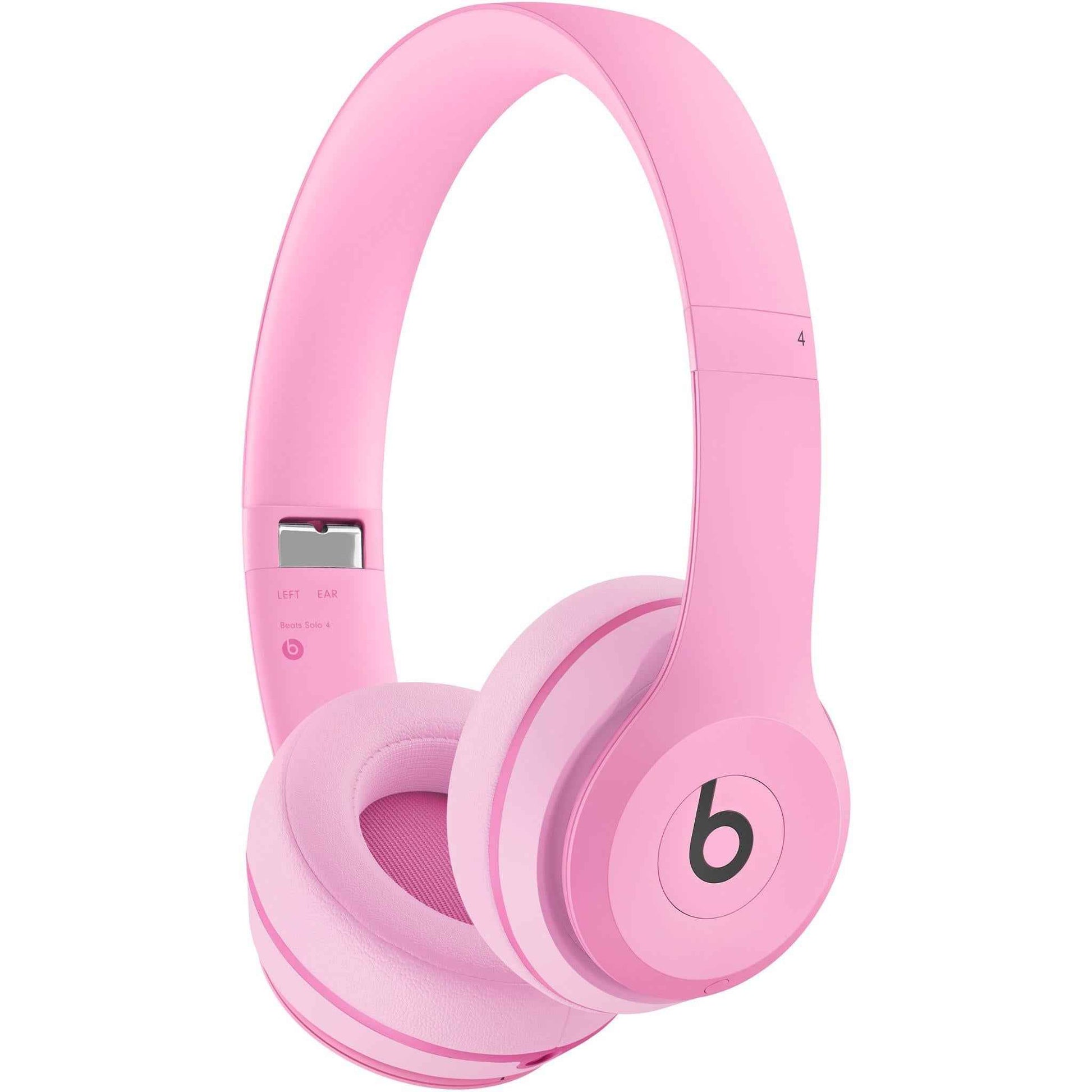 Beats Solo 4 Wireless On-Ear Headphones (Bright Pink)