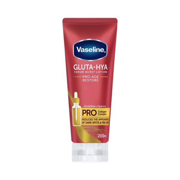 VASELINE GLUTA-HYA BODY LOTION MOISTURISER RESTORE 200ML