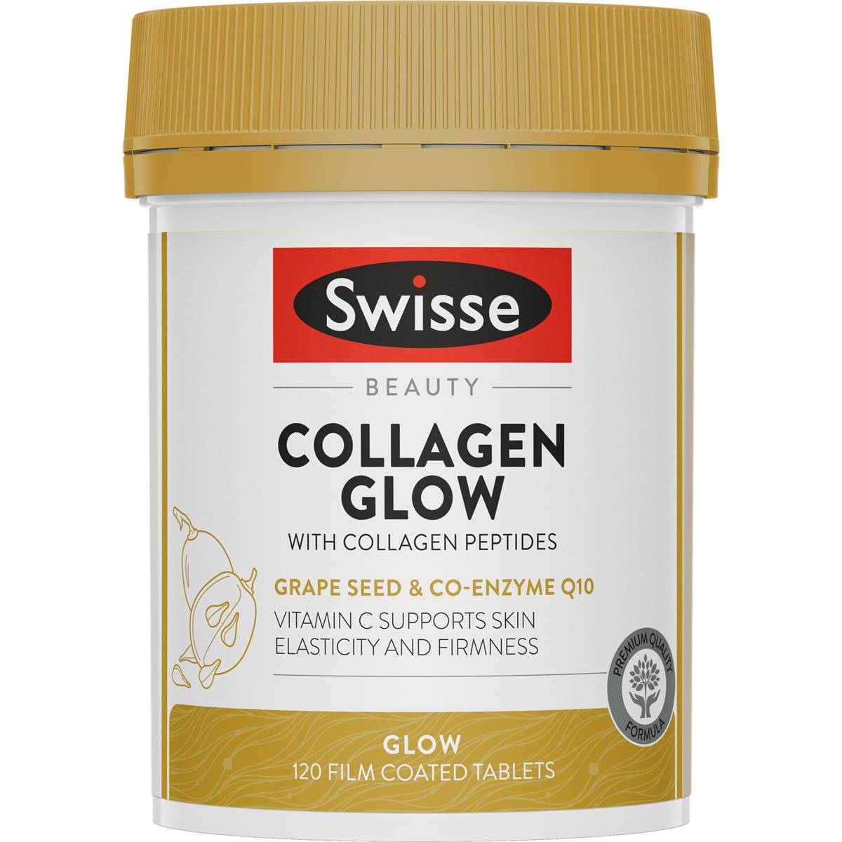 Swisse Beauty Collagen Glow With Collagen Peptides Tablets 120 pack