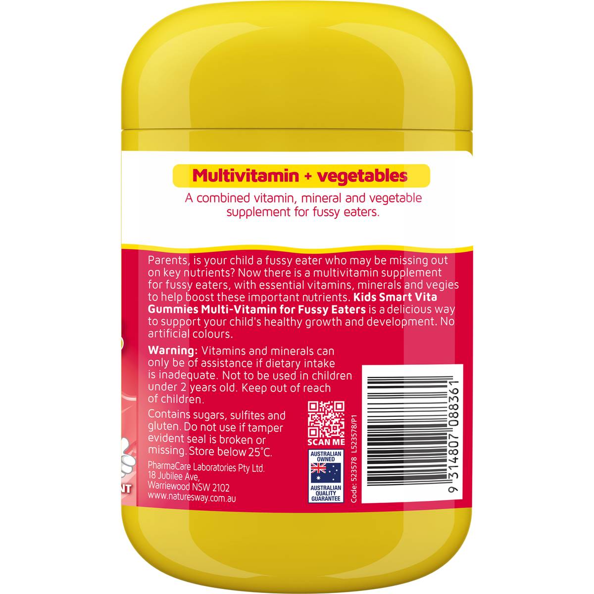 Nature's Way Kids Smart Vita Gummies Multi Vitamin Pastilles 120 pack