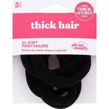 Thick Hair Soft Ponytailers XL 5 pack