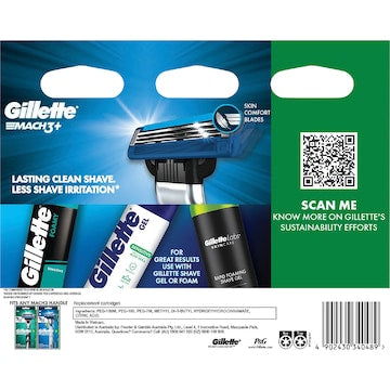 Gillette Mach 3 Turbo 3D Razor Blade Refills 8 pack