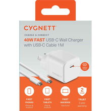 Cygnett Charge & Connect 40W Wall Charger
