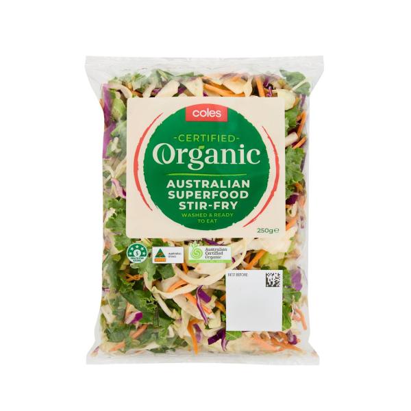 COLES ORGANIC STIR FRY:250 GRAM