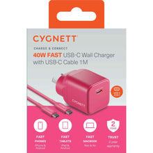 Cygnett Charge & Connect 40W Wall Charger