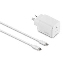 Cygnett Charge & Connect 60W Dual USB-C Wall Charger