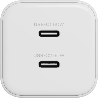 Cygnett Charge & Connect 60W Dual USB-C Wall Charger