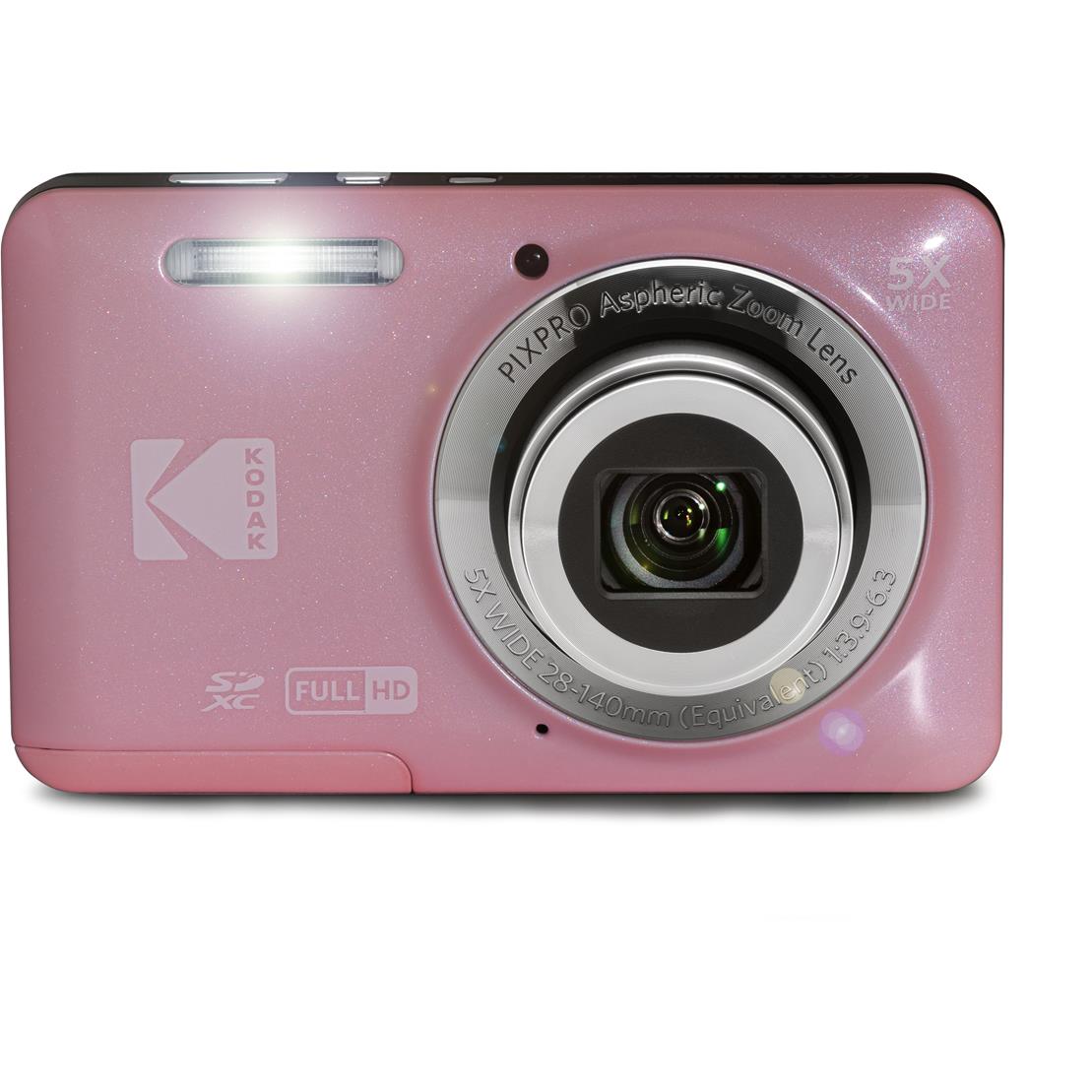 Kodak Pixpro FZ55 Digital Compact Camera (Pink)