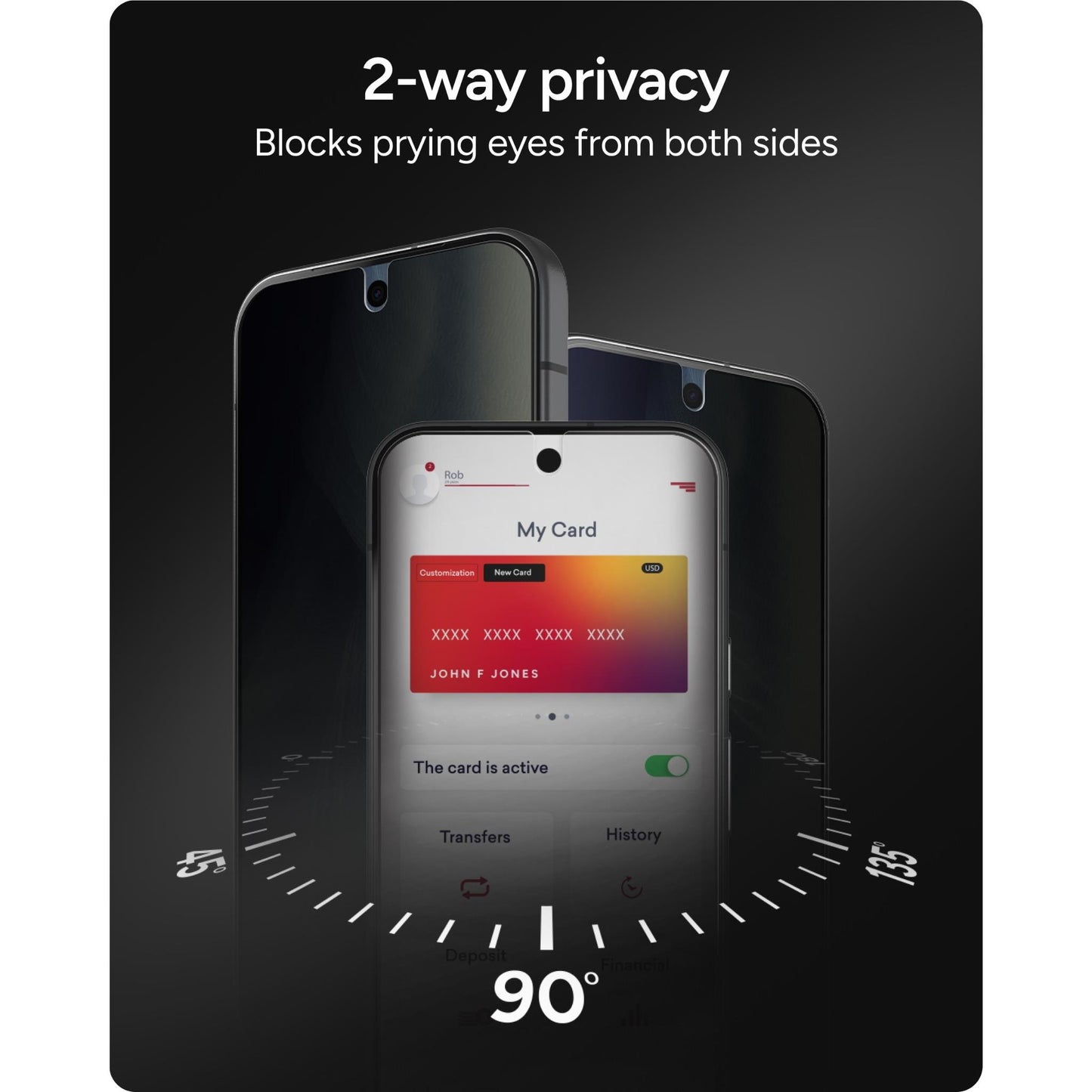 ZAGG InvisibleShield Glass Elite Privacy Screen Protector