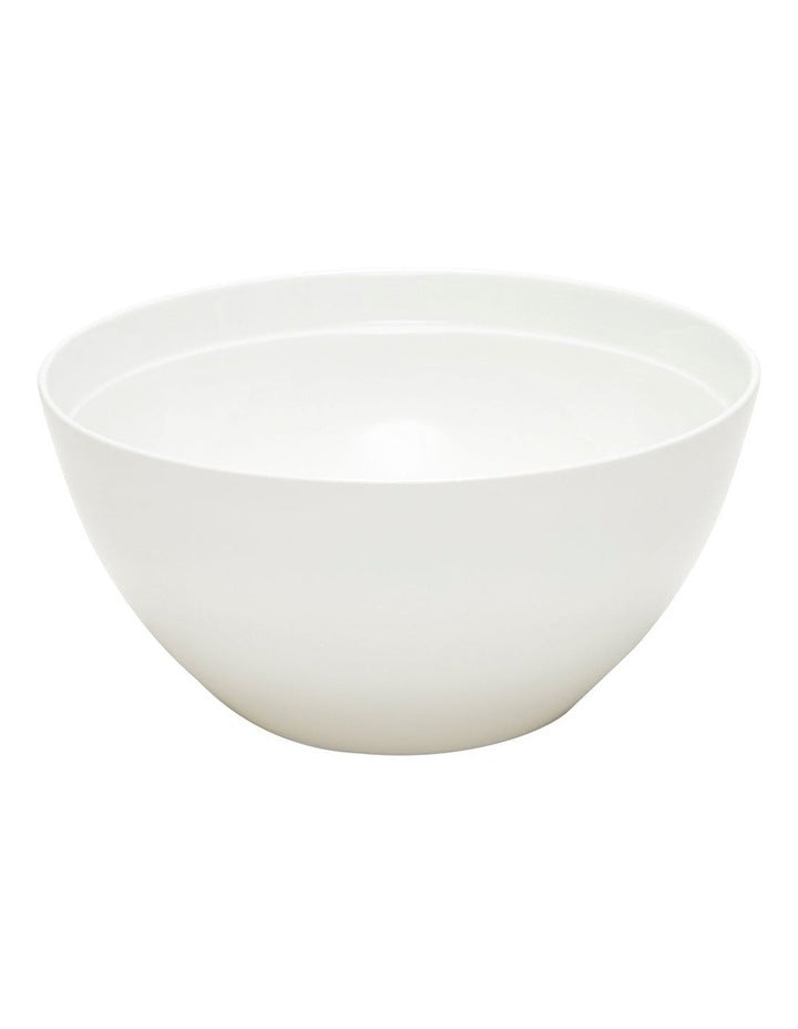 Edge Salad Bowl 22.5cm in White