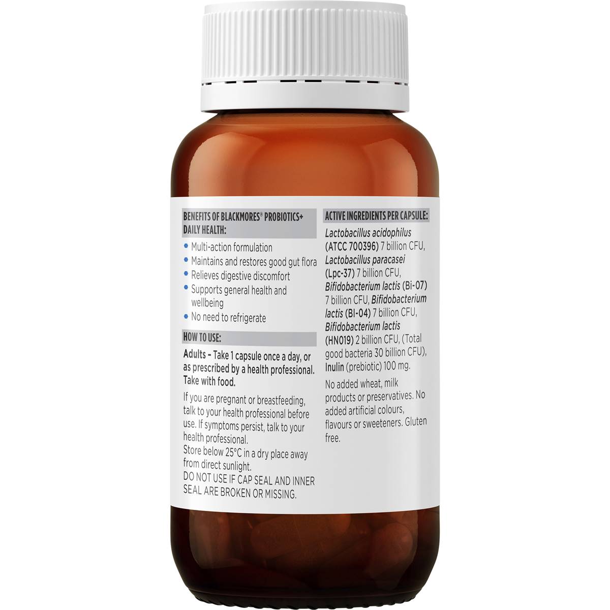 Blackmores Probiotics+ Daily Health Hard Capsules 55 pack