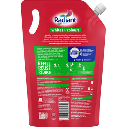 Radiant Whites & Colours Laundry Liquid Refill 1.8L