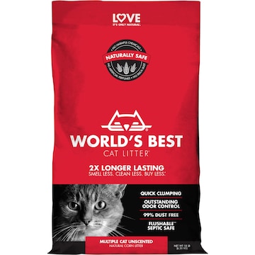 World's Best Multiple Cat Clumping Litter 3.63Kg