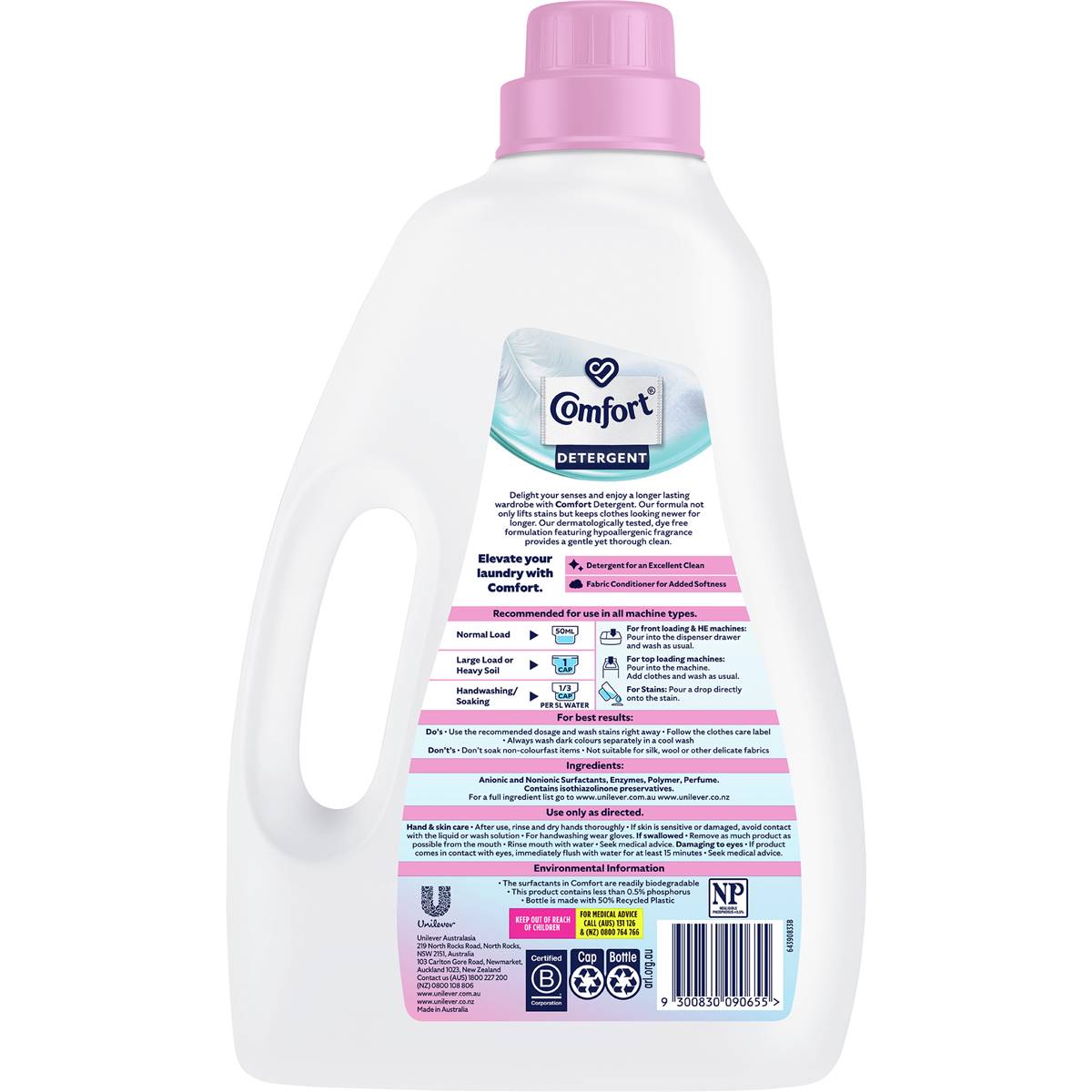 Comfort Laundry Liquid Detergent Pure 2L